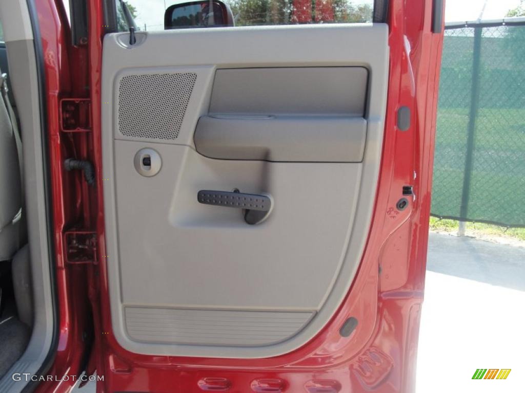 2009 Ram 3500 SLT Quad Cab 4x4 Dually - Inferno Red Crystal Pearl / Khaki photo #36