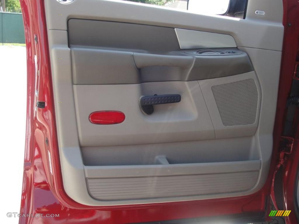 2009 Ram 3500 SLT Quad Cab 4x4 Dually - Inferno Red Crystal Pearl / Khaki photo #42