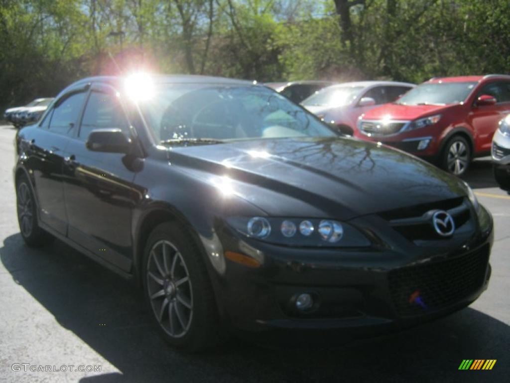 2007 MAZDA6 MAZDASPEED6 Sport - Black Mica / Black photo #14