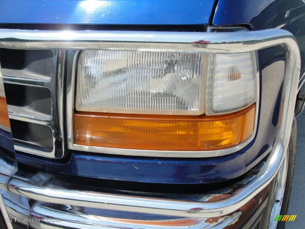 1997 F250 XLT Extended Cab - Royal Blue Metallic / Medium Graphite photo #9