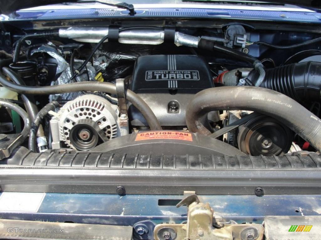 1997 Ford F250 XLT Extended Cab 7.3 Liter OHV 16-Valve Turbo-Diesel V8 Engine Photo #49154615