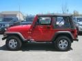 2006 Flame Red Jeep Wrangler X 4x4  photo #14