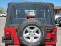 2006 Flame Red Jeep Wrangler X 4x4  photo #16