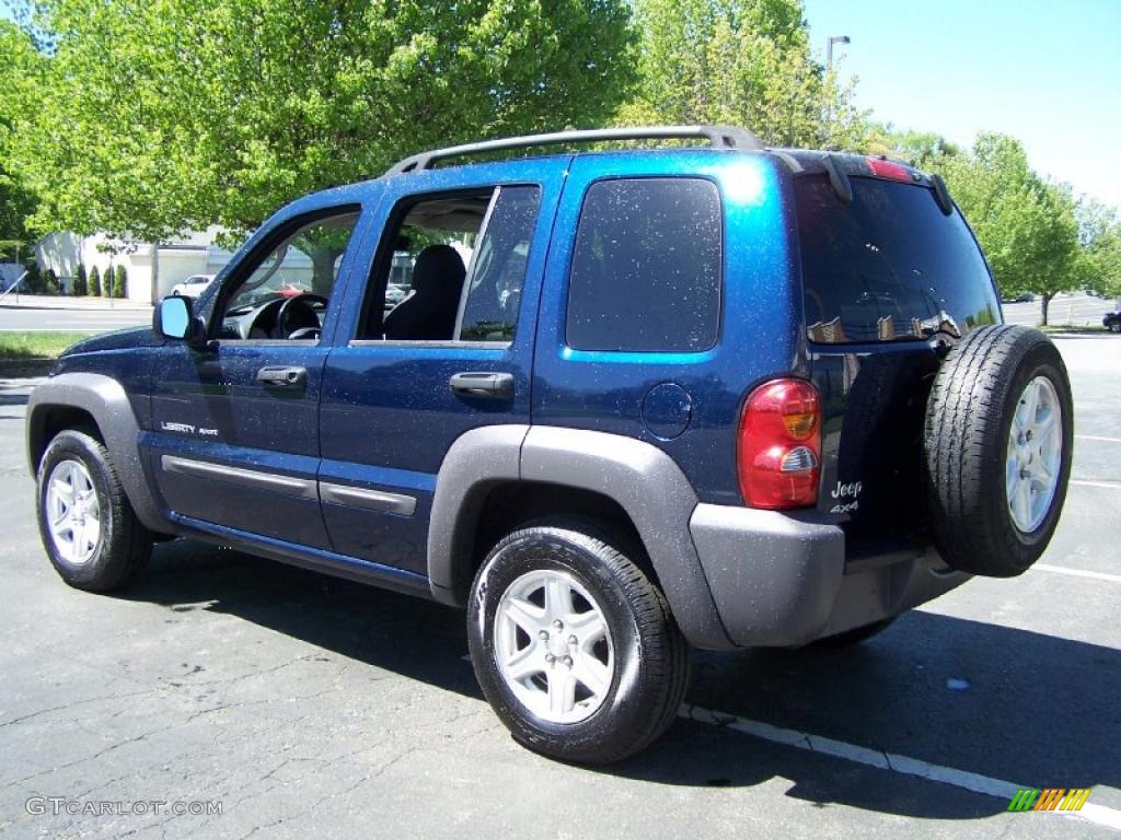 2003 Liberty Sport 4x4 - Patriot Blue Pearl / Dark Slate Gray photo #4