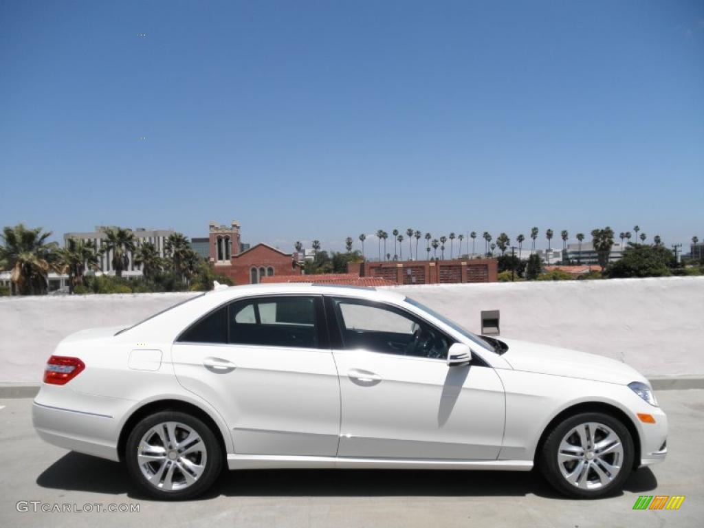 2011 E 350 Sedan - Arctic White / Black photo #3