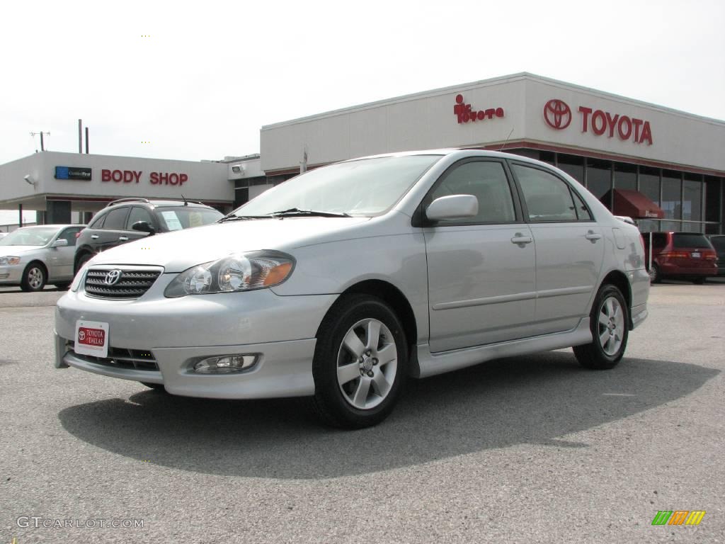 2007 Corolla S - Silver Streak Mica / Dark Charcoal photo #2