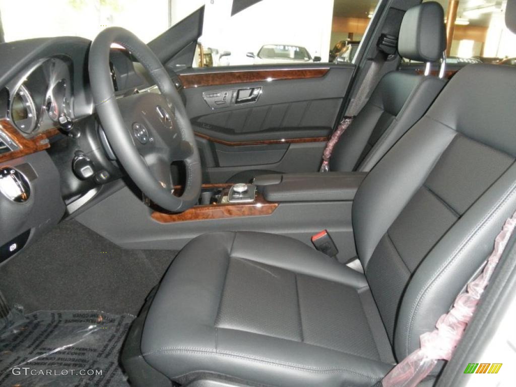 Black Interior 2011 Mercedes-Benz E 350 BlueTEC Sedan Photo #49156904