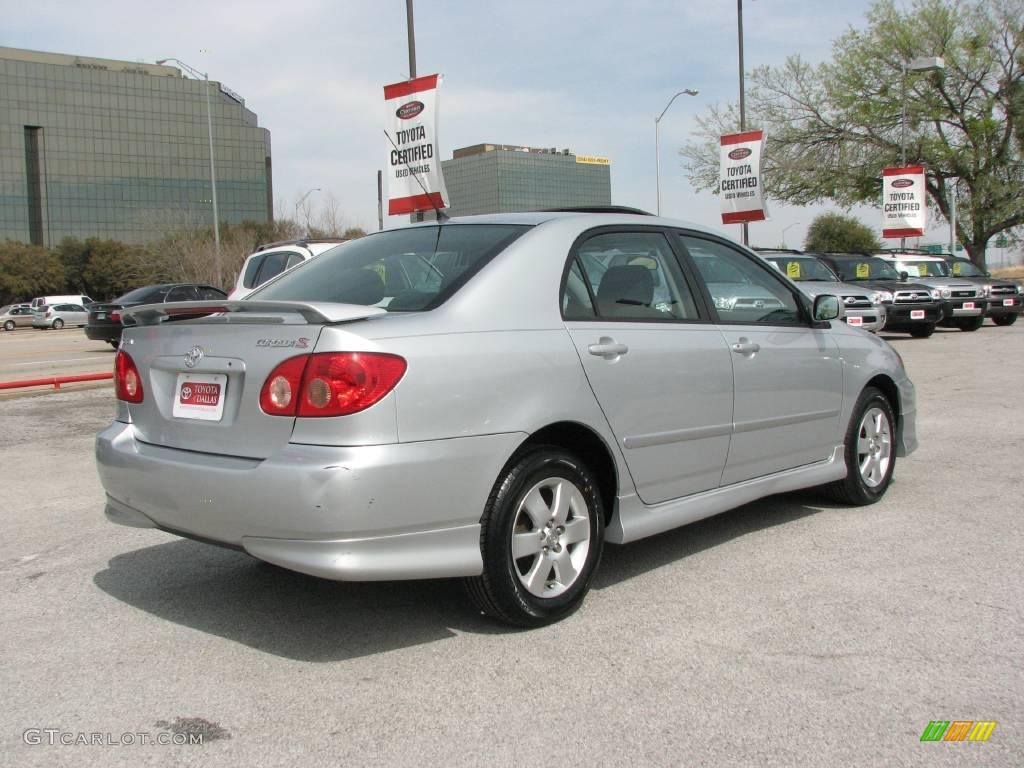 2007 Corolla S - Silver Streak Mica / Dark Charcoal photo #6