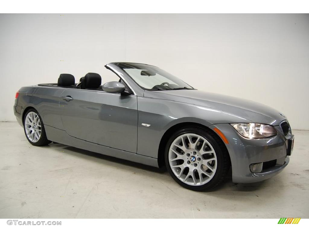 2008 3 Series 328i Convertible - Space Grey Metallic / Black photo #2