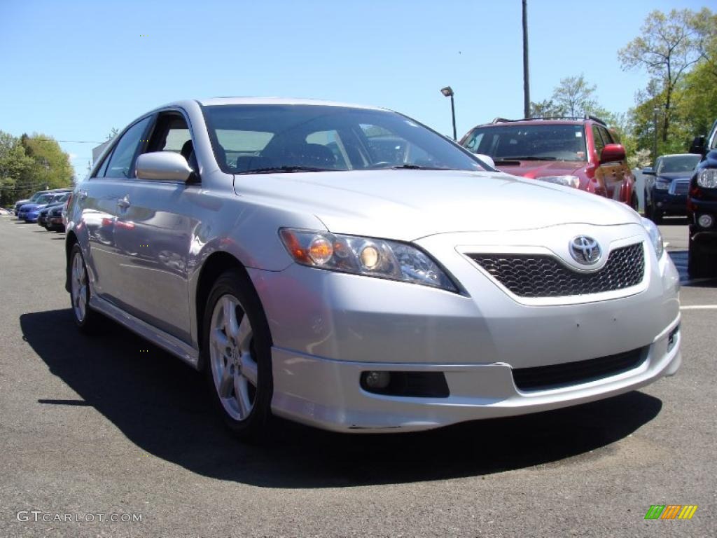 2007 Camry SE V6 - Titanium Metallic / Dark Charcoal photo #3