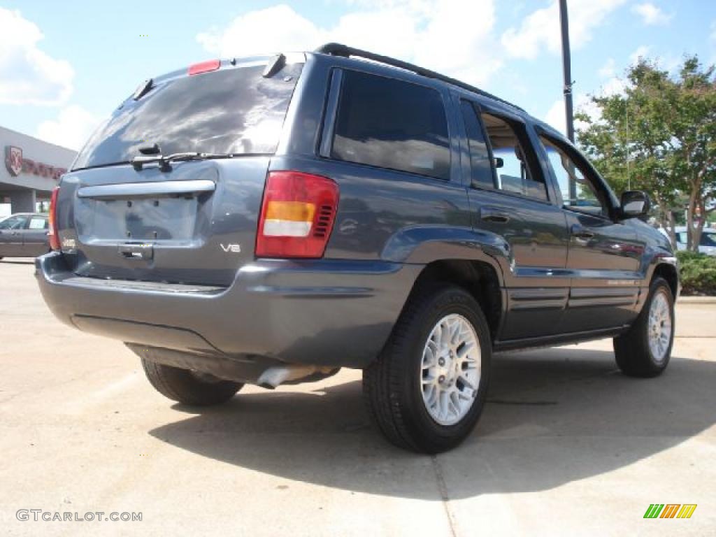 2002 Grand Cherokee Limited 4x4 - Steel Blue Pearlcoat / Taupe photo #3