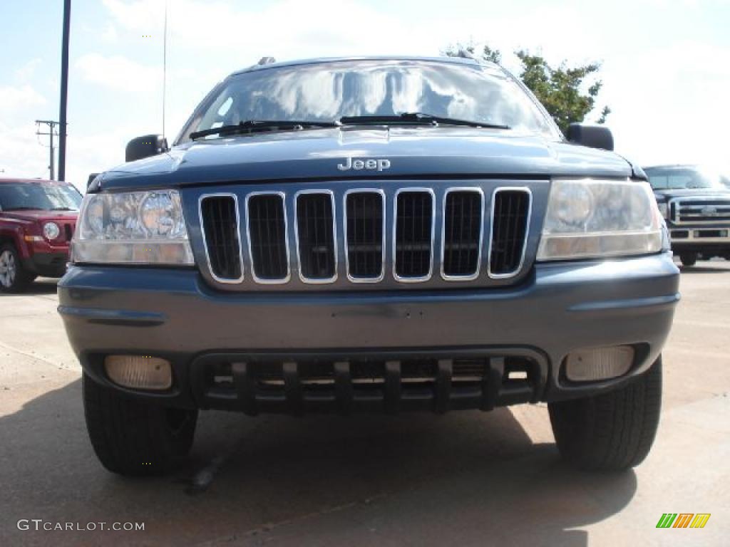 2002 Grand Cherokee Limited 4x4 - Steel Blue Pearlcoat / Taupe photo #8