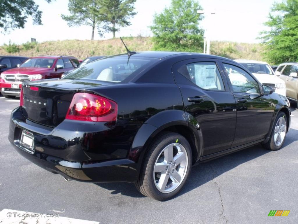 Black 2011 Dodge Avenger Lux Exterior Photo #49161053