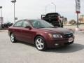 2007 Dark Cherry Red Hyundai Sonata SE V6  photo #4