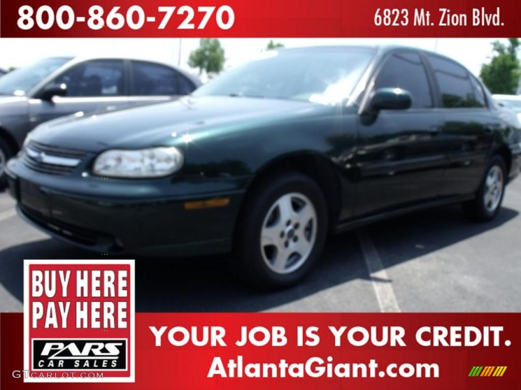2003 Malibu LS Sedan - Medium Forest Green Metallic / Neutral Beige photo #1