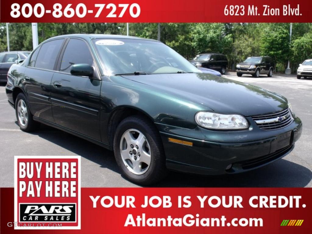2003 Malibu LS Sedan - Medium Forest Green Metallic / Neutral Beige photo #4
