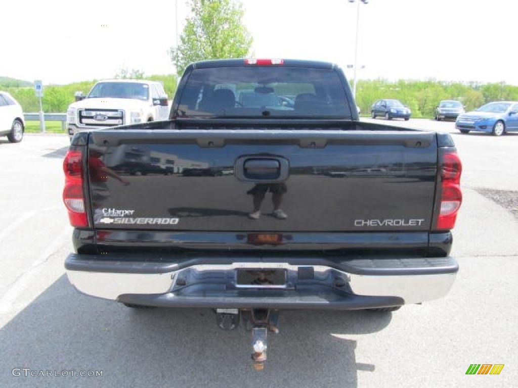 2004 Silverado 1500 Z71 Extended Cab 4x4 - Black / Medium Gray photo #8