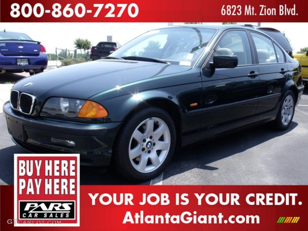 2001 3 Series 325i Sedan - Fern Green Metallic / Sand photo #1