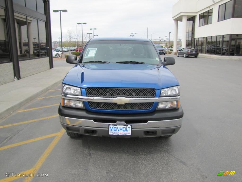 2003 Silverado 1500 LS Extended Cab 4x4 - Arrival Blue Metallic / Dark Charcoal photo #27