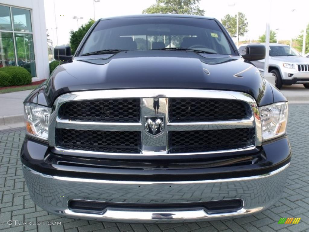 2009 Ram 1500 SLT Crew Cab - Brilliant Black Crystal Pearl / Dark Slate/Medium Graystone photo #8