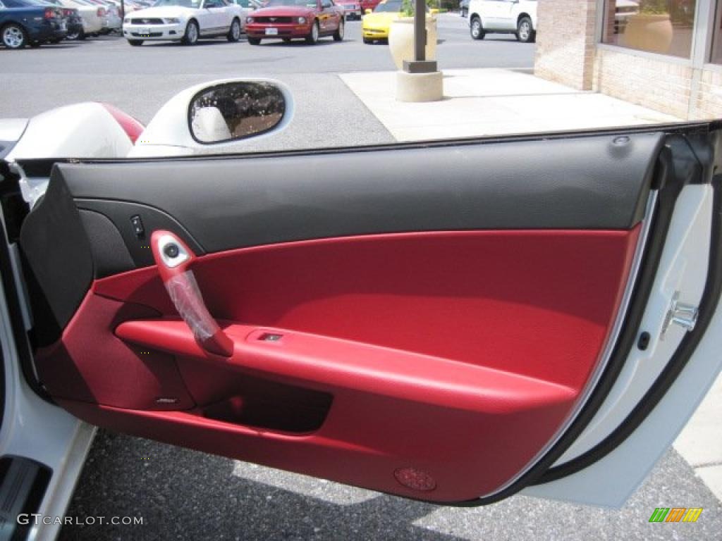 2011 Chevrolet Corvette Grand Sport Coupe Ebony Black/Red Door Panel Photo #49165601