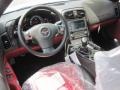 2011 Chevrolet Corvette Ebony Black/Red Interior Dashboard Photo