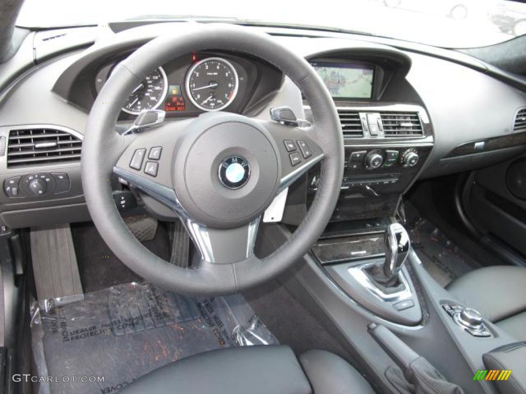 2010 BMW 6 Series 650i Coupe Black Dashboard Photo #49165919