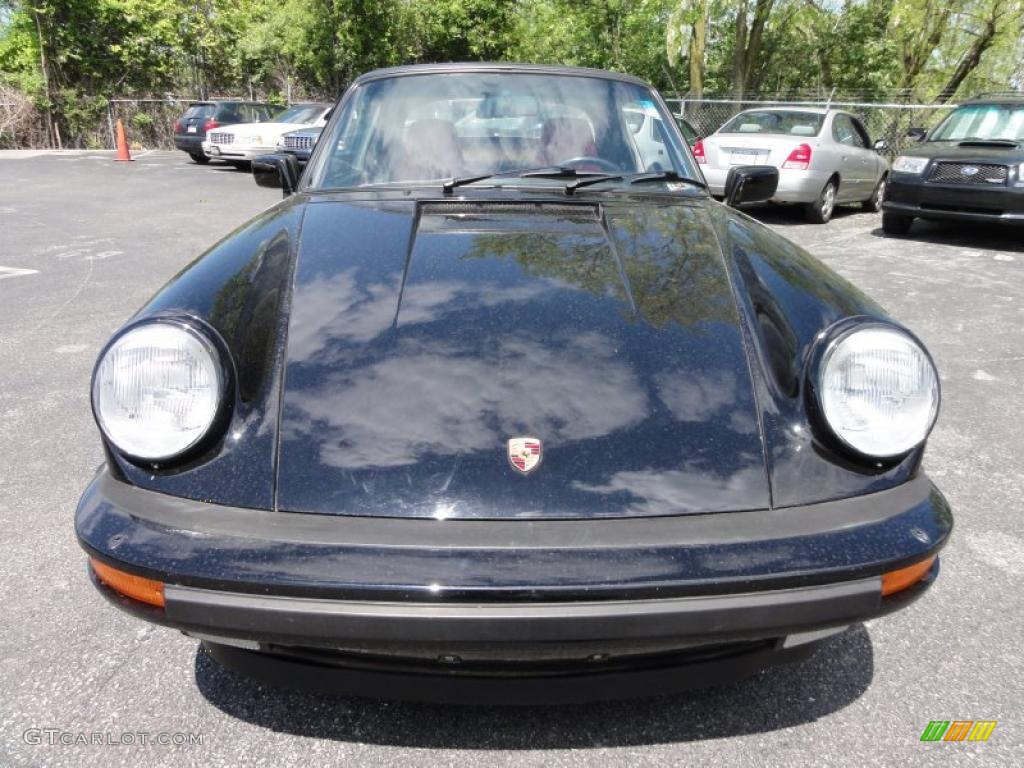 Black 1986 Porsche 911 Carrera Targa Exterior Photo #49166105