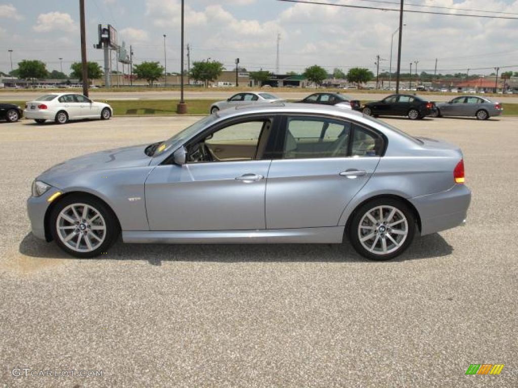 2010 3 Series 328i Sedan - Blue Water Metallic / Beige photo #7