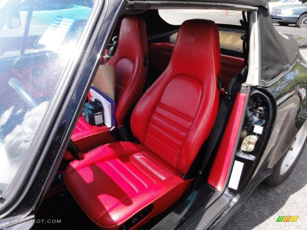 Red Interior 1986 Porsche 911 Carrera Targa Photo #49166396