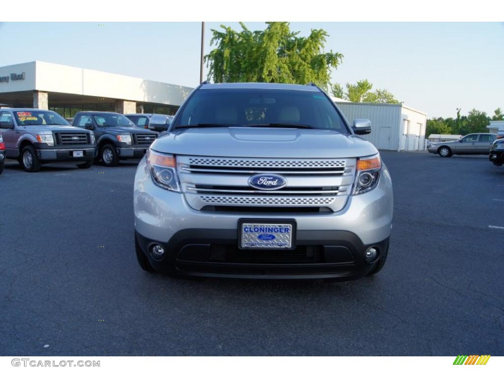 2011 Explorer Limited - Ingot Silver Metallic / Medium Light Stone photo #7