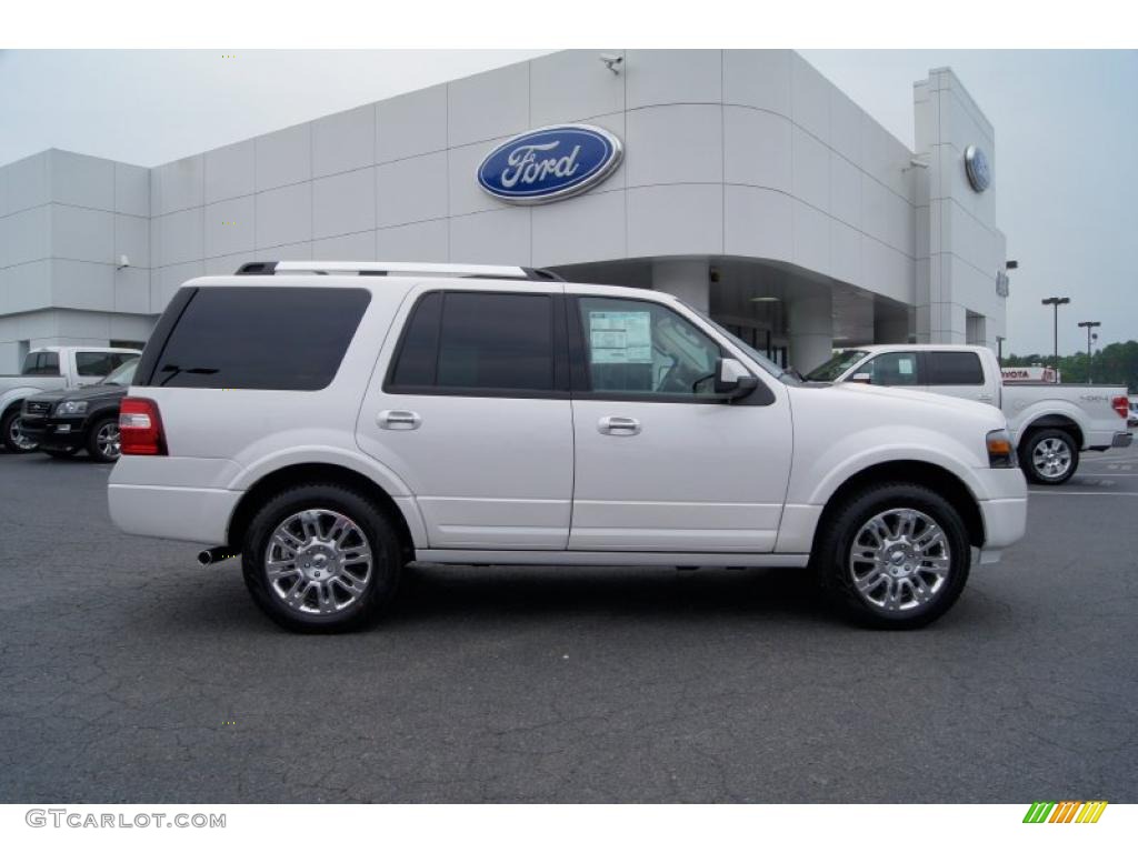 White Platinum Tri-Coat 2011 Ford Expedition Limited 4x4 Exterior Photo #49167260