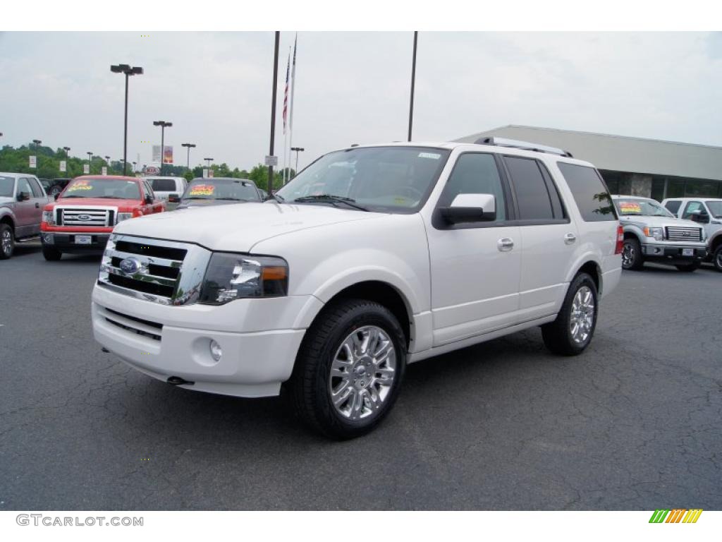 White Platinum Tri-Coat 2011 Ford Expedition Limited 4x4 Exterior Photo #49167323