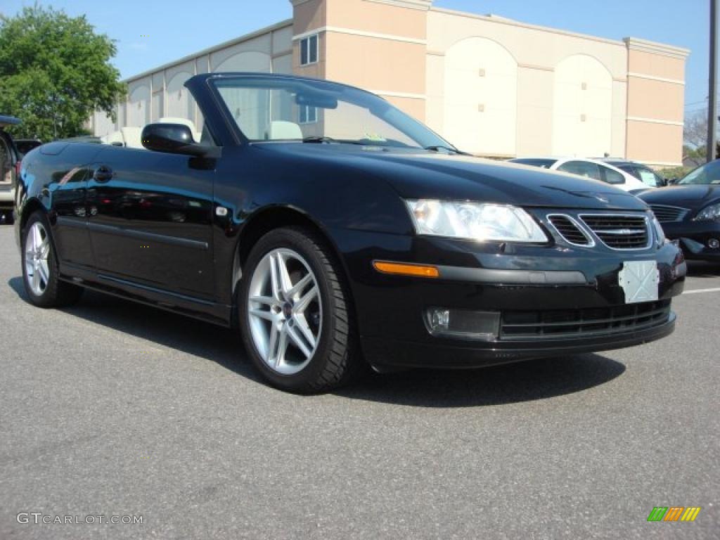 2007 9-3 2.0T Convertible - Black / Parchment photo #1