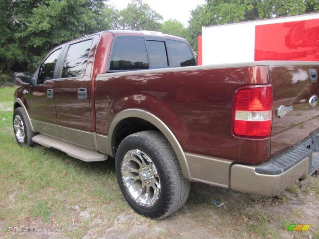 2006 F150 King Ranch SuperCrew - Dark Copper Metallic / Castano Brown Leather photo #7
