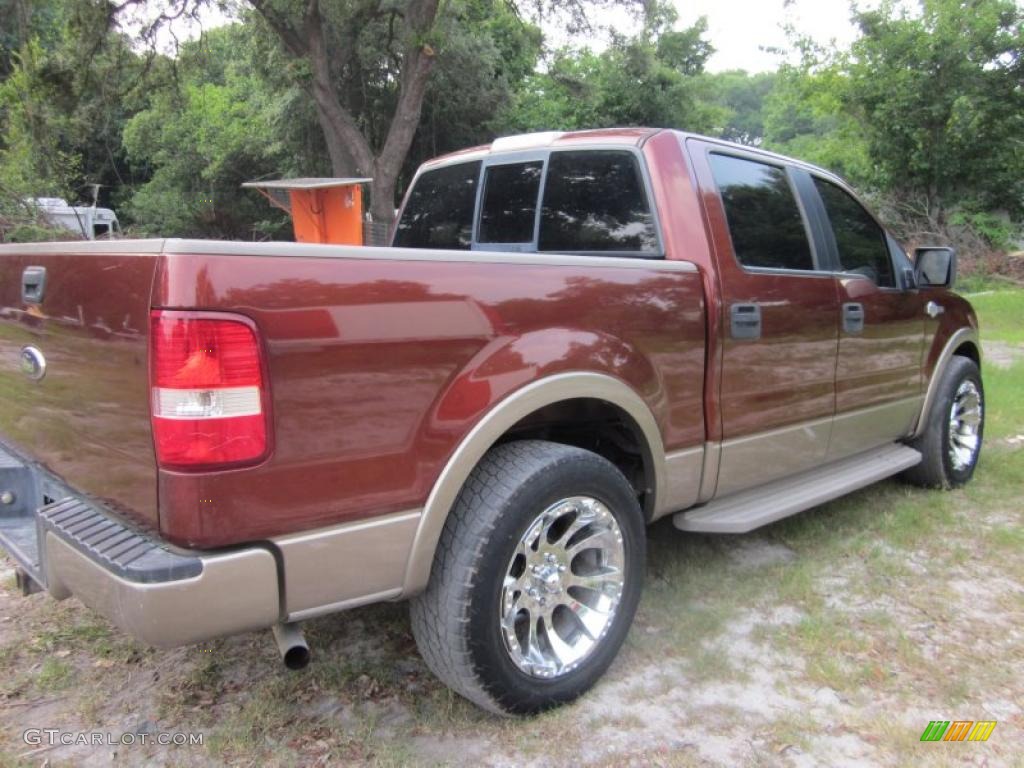 2006 F150 King Ranch SuperCrew - Dark Copper Metallic / Castano Brown Leather photo #8