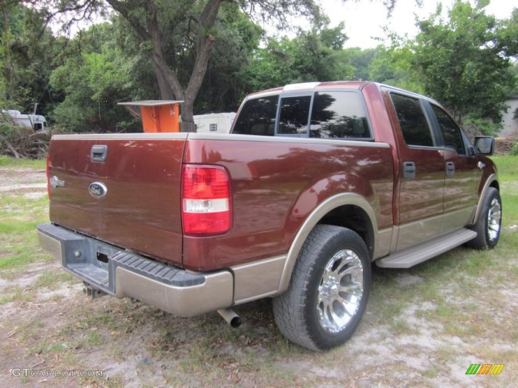 2006 F150 King Ranch SuperCrew - Dark Copper Metallic / Castano Brown Leather photo #10