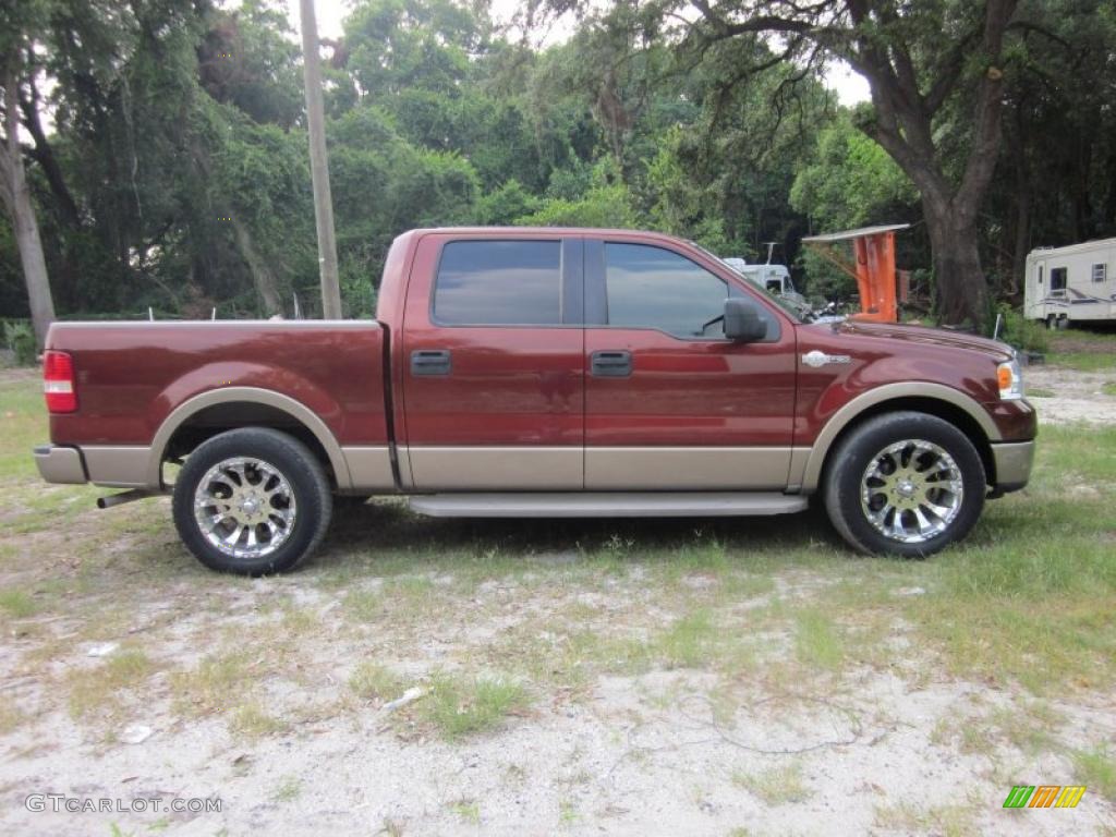 2006 F150 King Ranch SuperCrew - Dark Copper Metallic / Castano Brown Leather photo #12