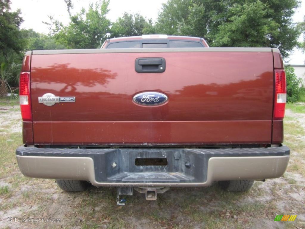 2006 F150 King Ranch SuperCrew - Dark Copper Metallic / Castano Brown Leather photo #13