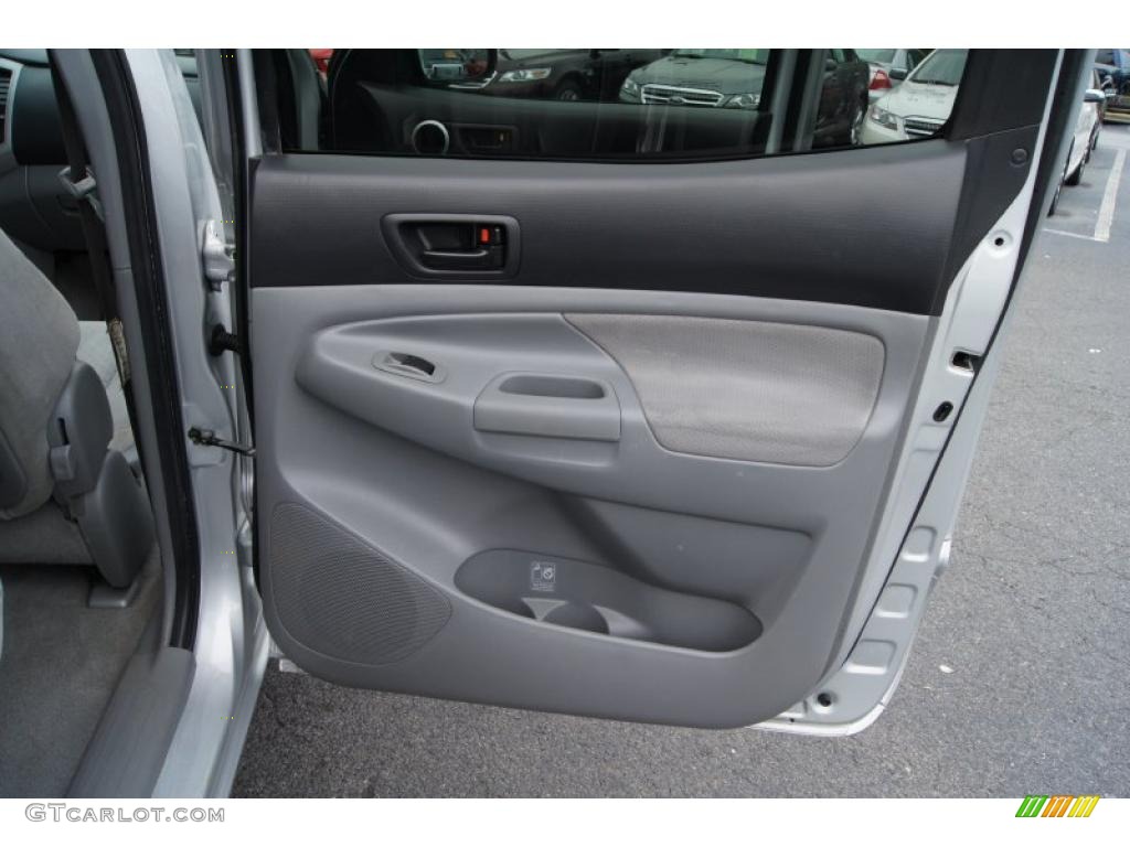 2006 Toyota Tacoma V6 Double Cab 4x4 Graphite Gray Door Panel Photo #49170179