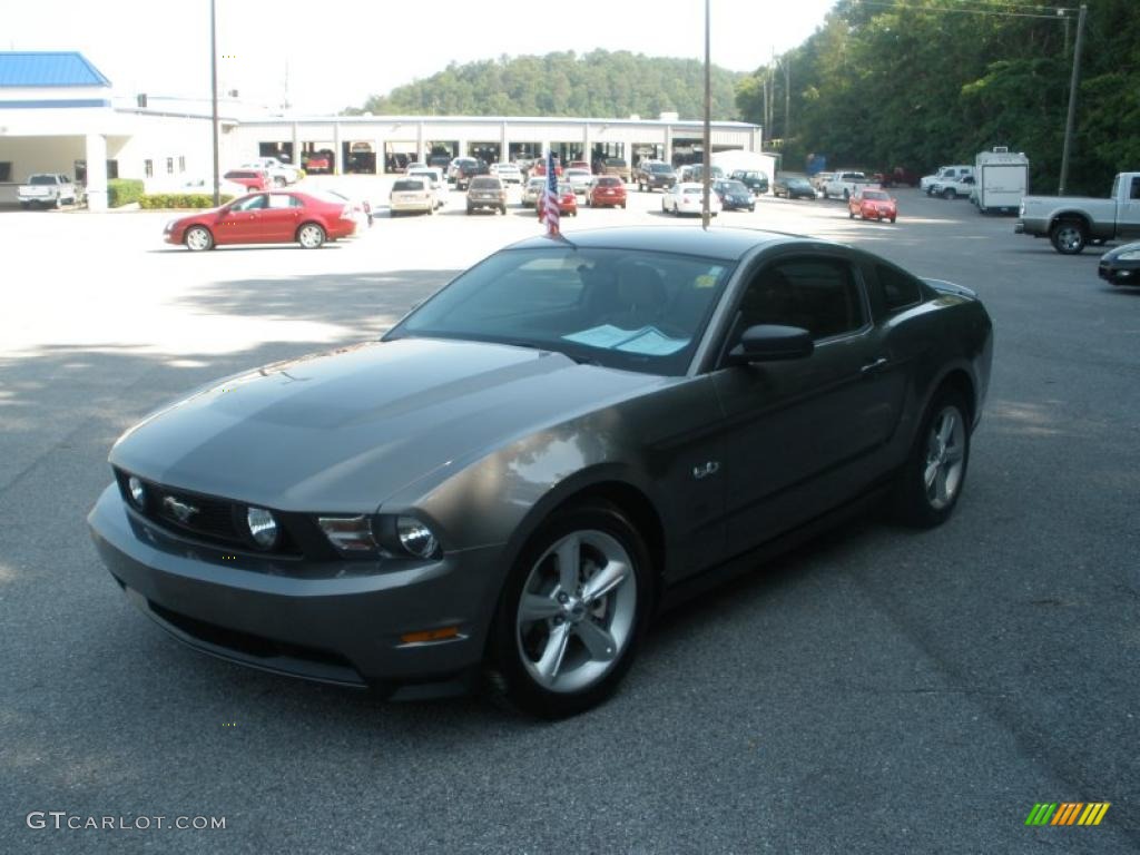 2011 Mustang V6 Premium Coupe - Sterling Gray Metallic / Stone photo #7