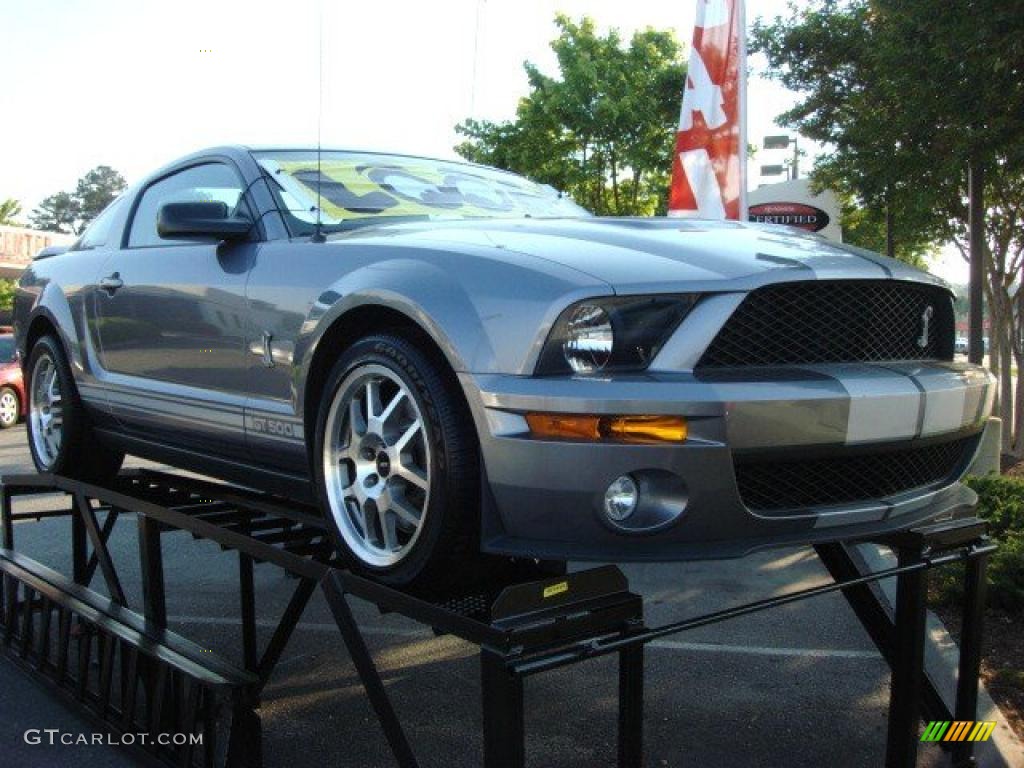 2007 Mustang Shelby GT500 Coupe - Tungsten Grey Metallic / Black Leather photo #1