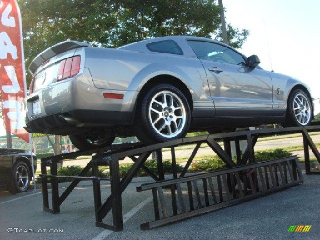 2007 Mustang Shelby GT500 Coupe - Tungsten Grey Metallic / Black Leather photo #3