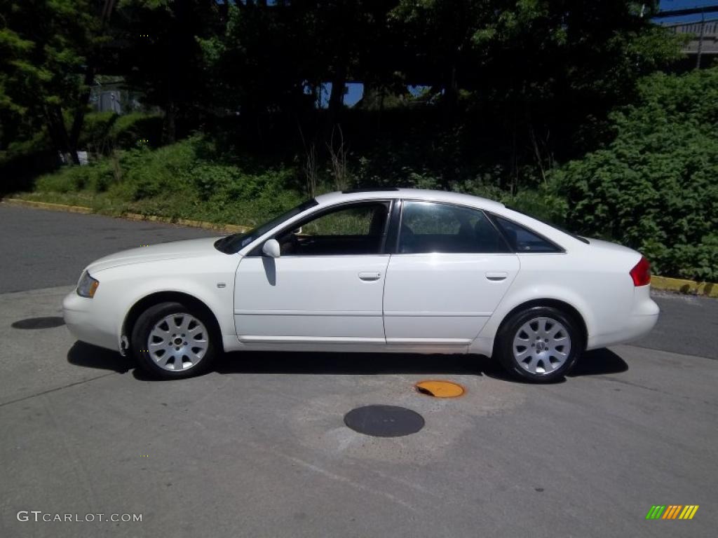 1999 A6 2.8 quattro Sedan - Casablanca White / Royal Blue photo #2