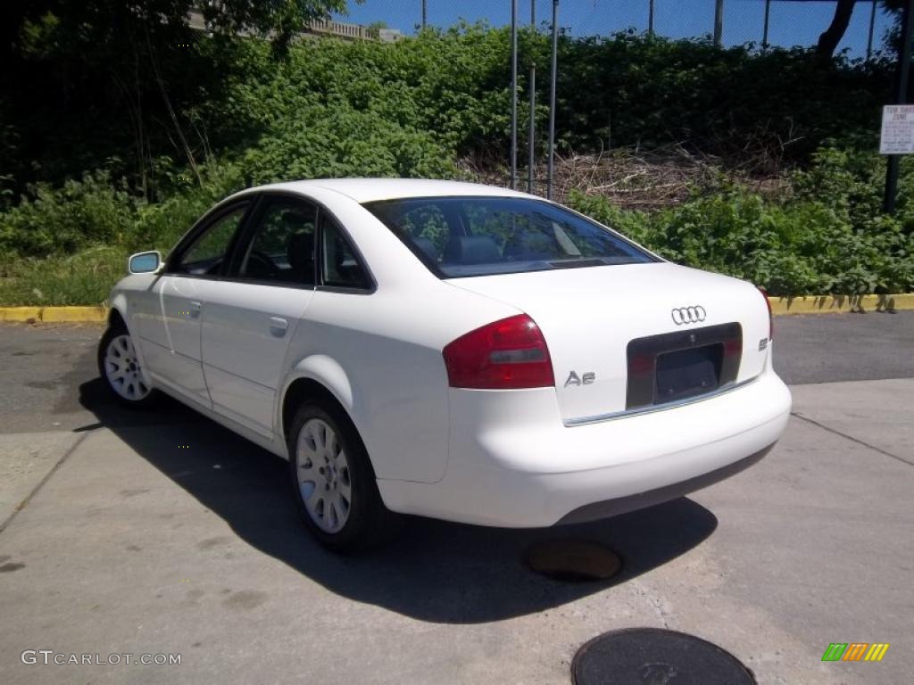 1999 A6 2.8 quattro Sedan - Casablanca White / Royal Blue photo #3