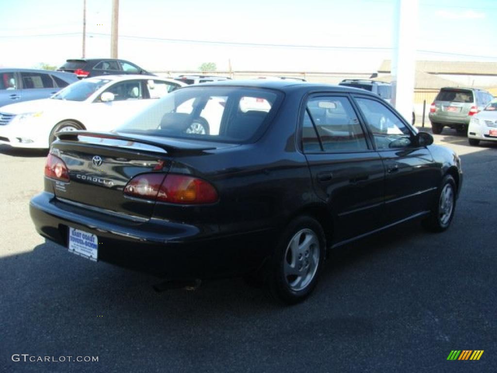 2001 Corolla S - Black Sand Pearl / Black photo #4