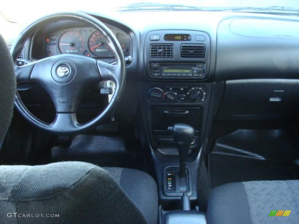 2001 Corolla S - Black Sand Pearl / Black photo #9