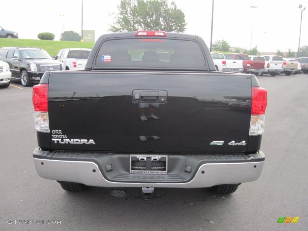2011 Tundra Platinum CrewMax 4x4 - Black / Graphite Gray photo #4
