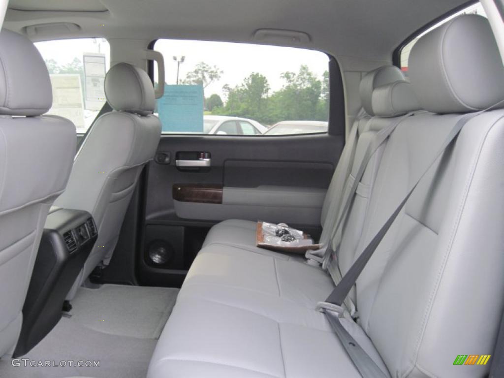 2011 Tundra Platinum CrewMax 4x4 - Black / Graphite Gray photo #14