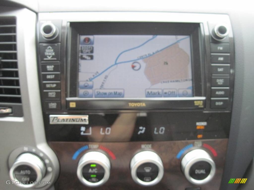2011 Tundra Platinum CrewMax 4x4 - Black / Graphite Gray photo #21